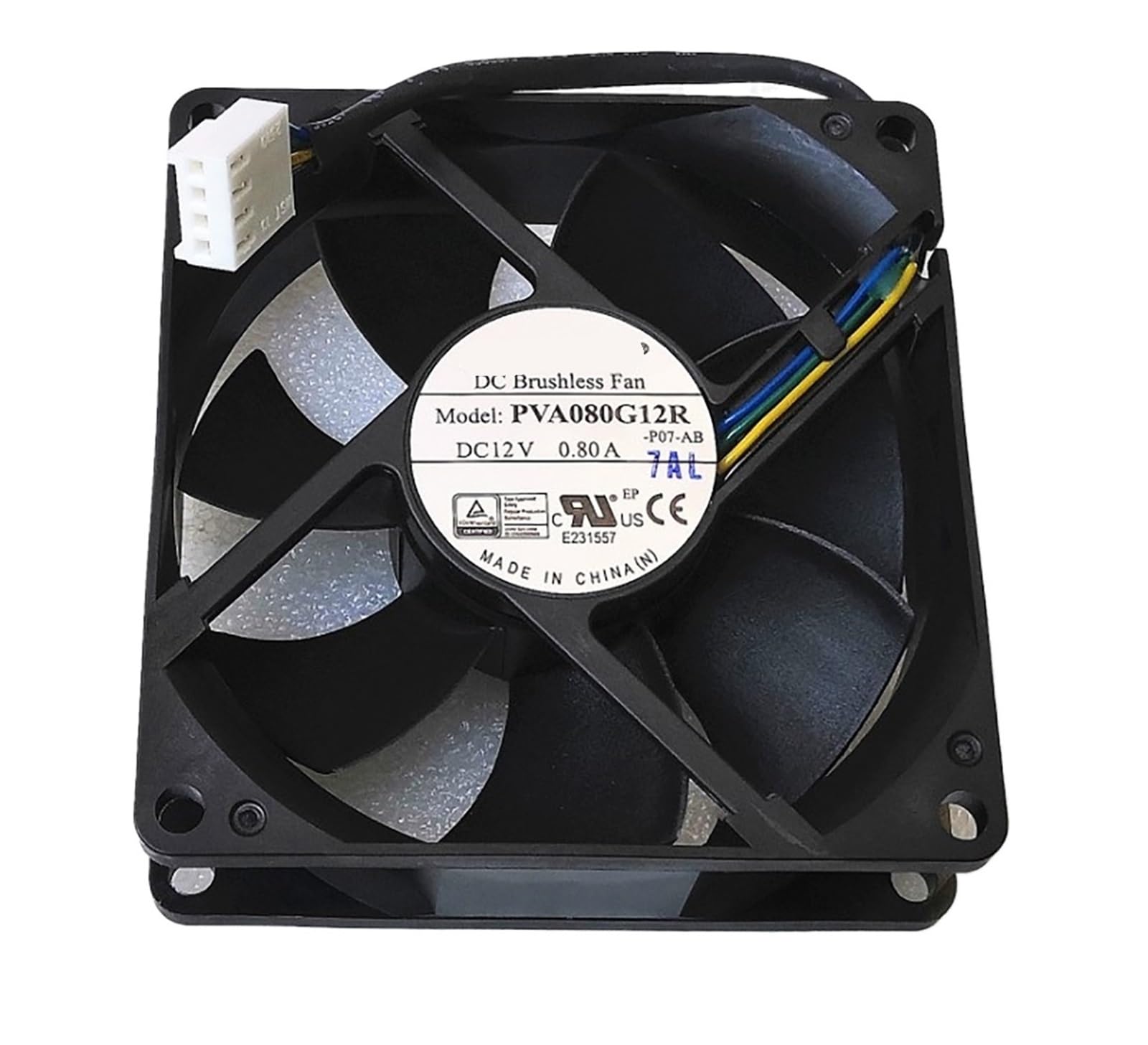 UITGVDQAT PVA080G12R 12V 0.80A 8025 4-wire cooling fan
