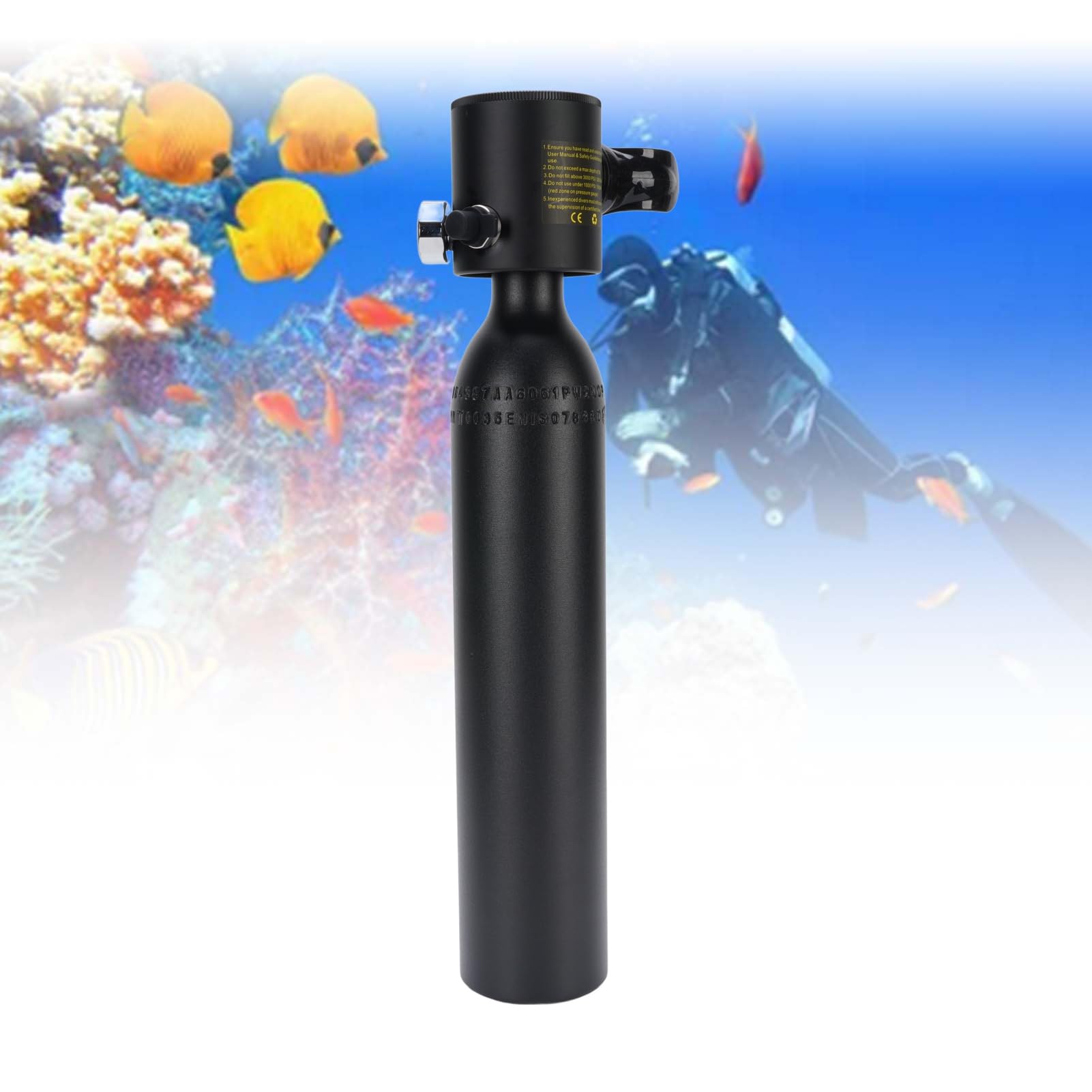 Diyeeni Attrezzatura Subacquea per Respirazione, Kit Bombola Subacquea | Bombola di ossigeno portatile per immersione con boccaglio in silicone per immersioni subacquee, snorkeling, fornitura