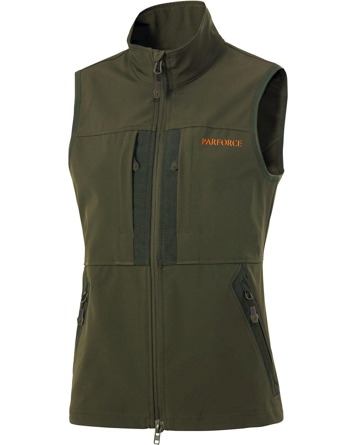 Parforce Damen Jagdweste Light Stretchmaterial 2-Wege-Reißverschluss Taschen