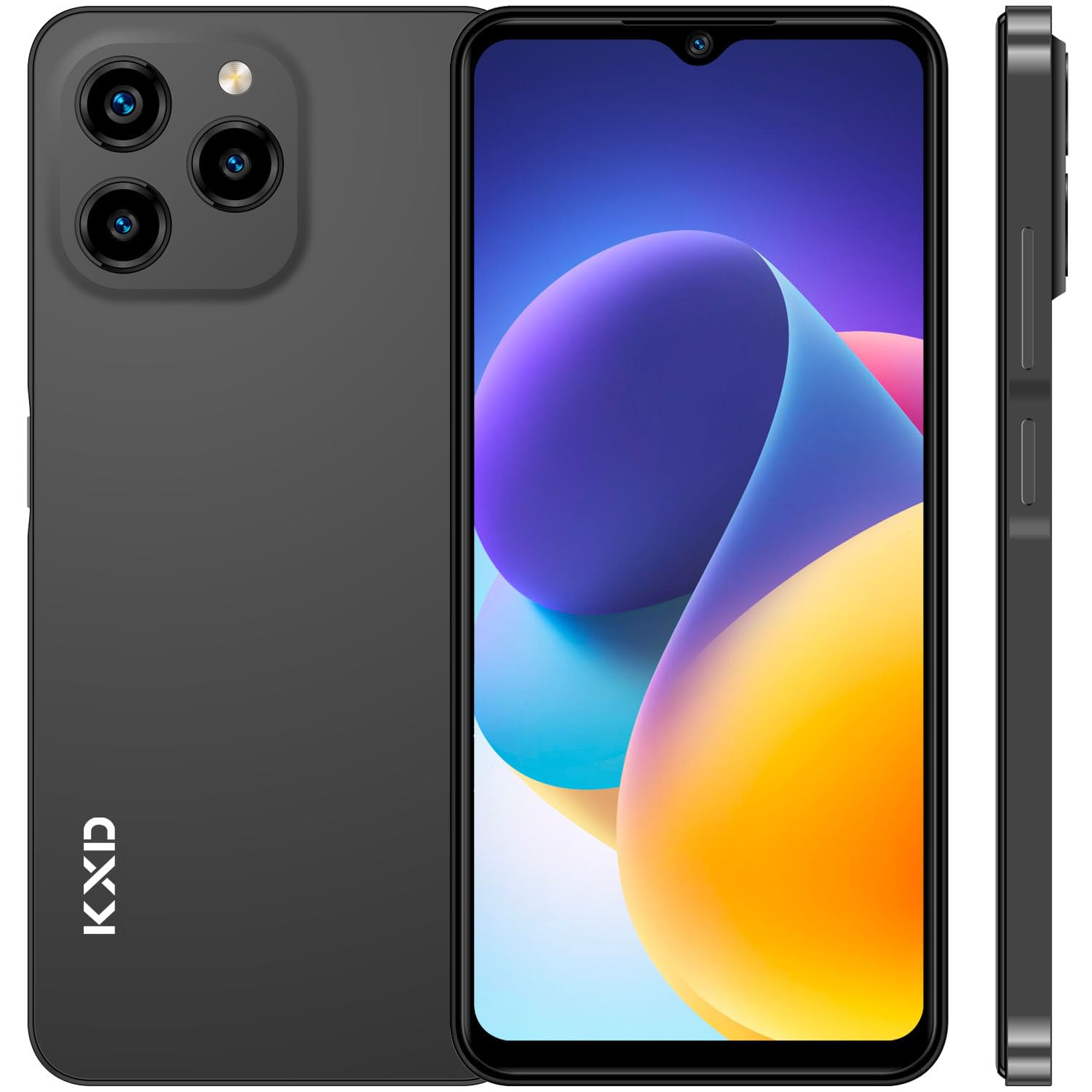 2024 A07 Unlocked Smartphone Under $70, 6.52" HD+ Display, 4500mAh Long Battery, 4GB+64GB, Dual SIM, Face ID, Android 12 – Budget Phone for Seniors & Teens