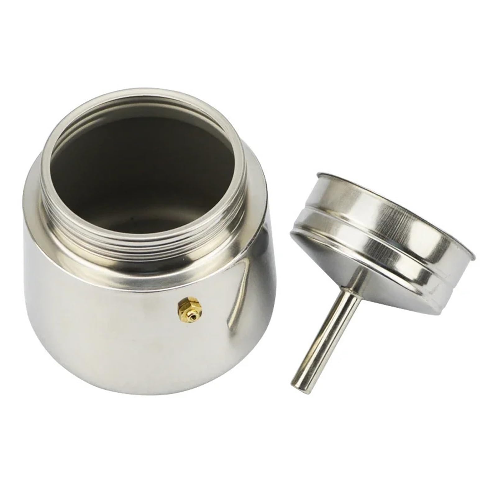 Generisch 2/4/6/9 Tassen Edelstahl-Kaffeemaschine Moka-Kanne(100ml)