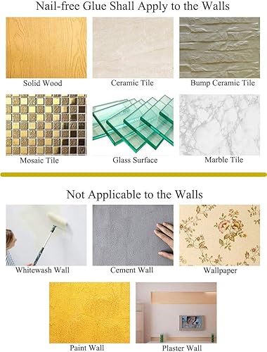 Miniatura 8 de Estante de ducha dorado cepillado adhesivo o perforación, soporte para cosméticos de baño con ganchos para champú