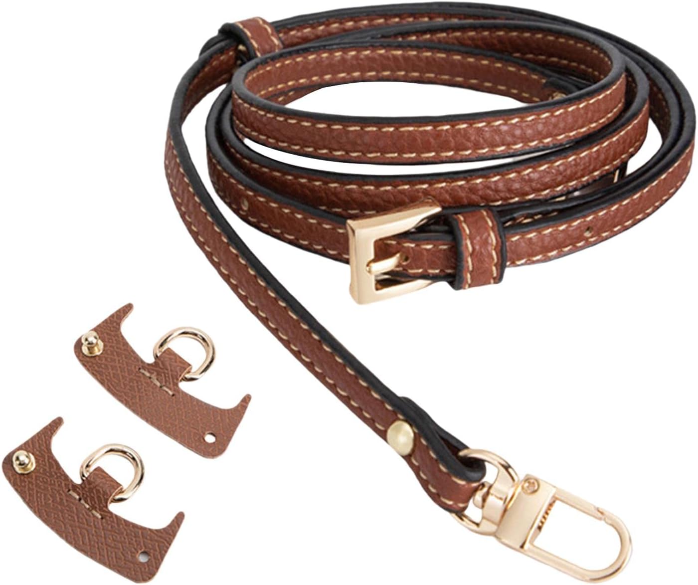 Deevoka Purse Strap Universal Waterproof Replacement Bag Shoulder Strap Cross Body Strap for Small Bag Handbag Clutch Bag Accessories DIY Supplies, Brown