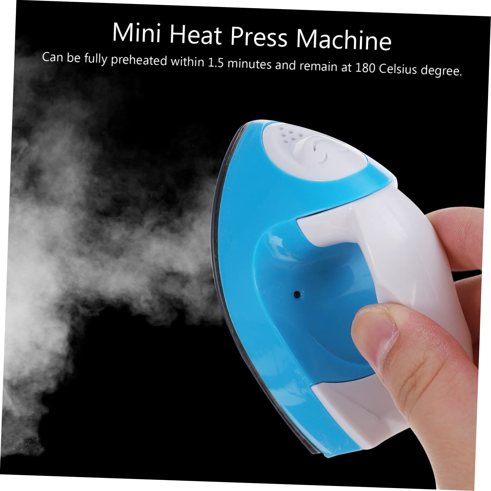 IMIKEYA Ferro da Stiro Elettrico Portatile Mini Riscaldamento Rapido e Manico Ergonomico per Progetti DIY di Melty Bead e Trasferimento Termico