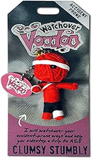 Watchover Voodoo - String Voodoo Doll Keychain – Novelty Voodoo Doll for Bag, Luggage or Car Mirror - Clumsy Stumbly Voodoo Keychain, 5 inches