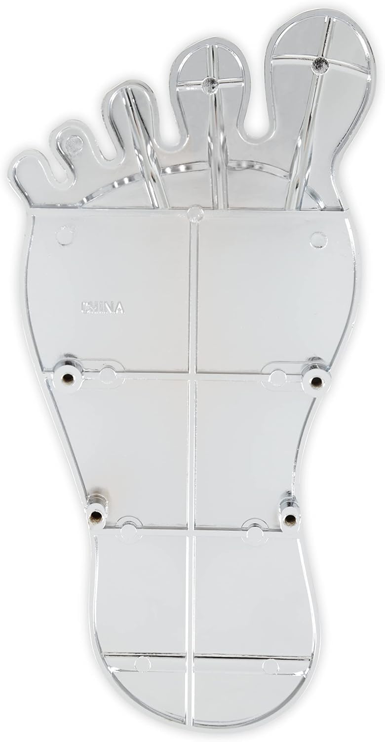 Mr. Gasket 9645 Foot Print Gas Pedal Pad - Aluminum - Chrome & Painted Black Trim