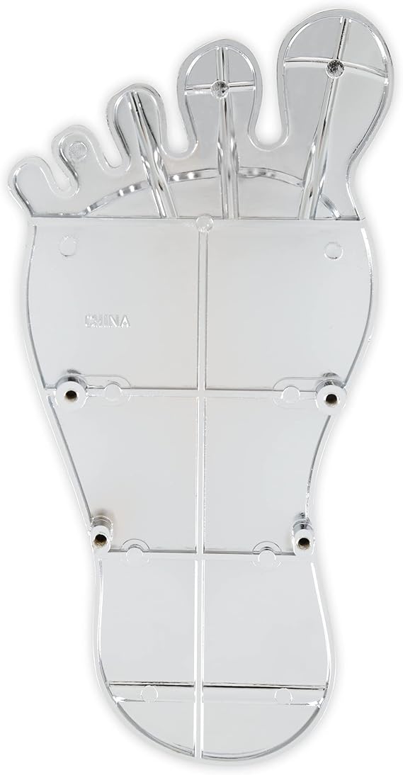 Mr. Gasket 9645 Foot Print Gas Pedal Pad - Aluminum - Chrome & Painted Black Trim