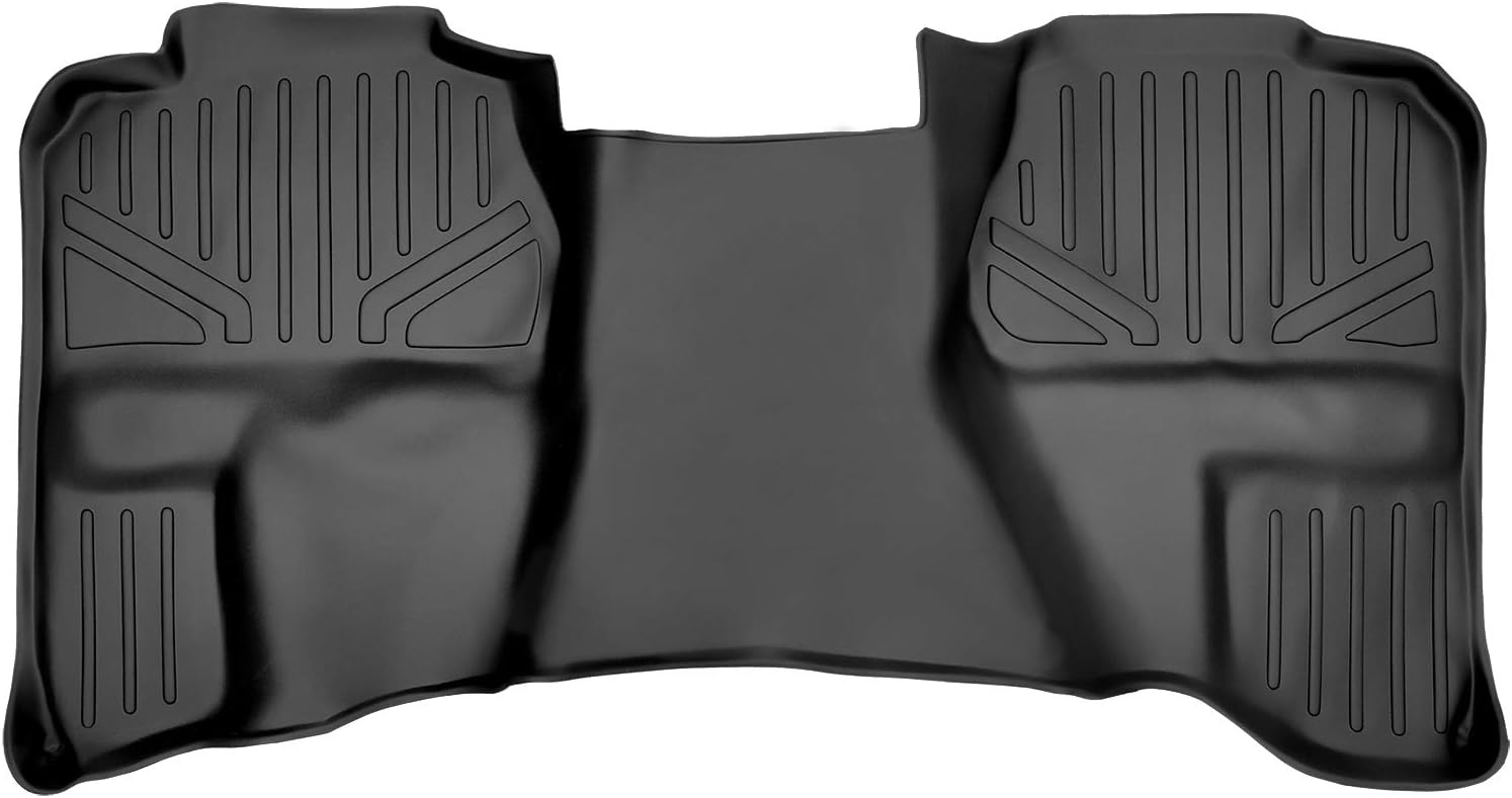 MAXLINER Floor Mats 2nd Row Liner for 2007-2013 Chevrolet Silverado 1500