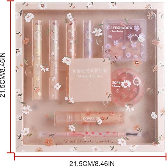 Full Beauty Cosmetics Set, Makeup Kit, 8 Piece Set, Full Beauty Makeup, Cosmetics Set, For Women, Makeup Set, Lipstick, Makeup Palette, Eye Shadow, Long Lasting, Full Beauty Makeup Set,   Beginners,