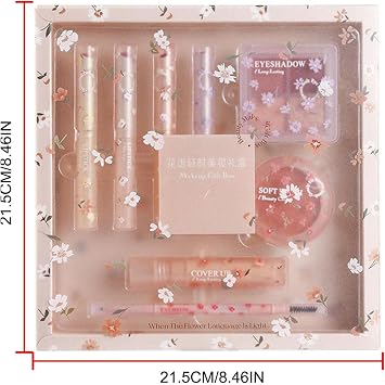 Full Beauty Cosmetics Set, Makeup Kit, 8 Piece Set, Full Beauty Makeup, Cosmetics Set, For Women, Makeup Set, Lipstick, Makeup Palette, Eye Shadow, Long Lasting, Full Beauty Makeup Set,   Beginners,