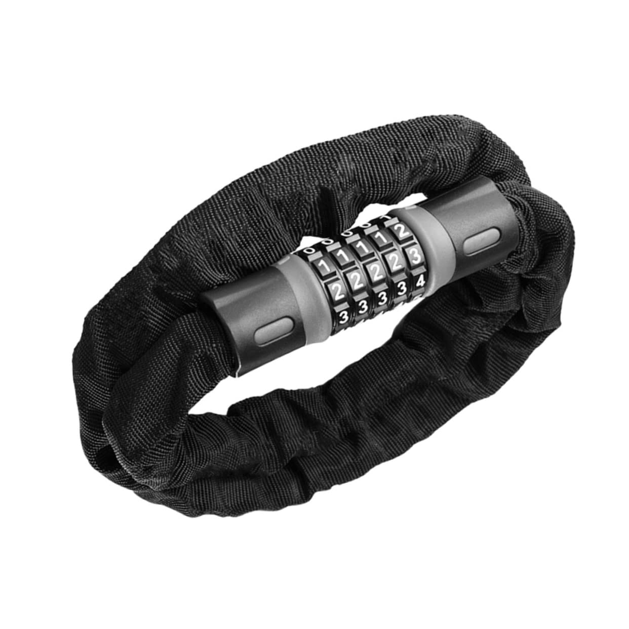 BESPORTBLE 1.2m Combination Chain Lock Bike Lock Heavy Duty 5- Password Anti-Theft Resettable for Motorbike Gate Fence Garage