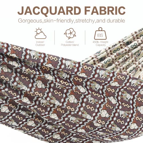 image for PNAEUT Double Hammock with Space Saving Steel Stand Included 2 Person 