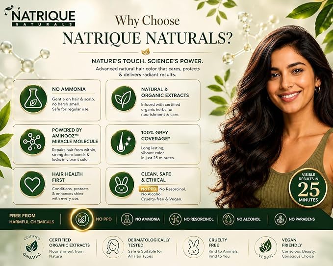 Image of Naturals Gel Hair Color India's 1st Amino Peptide Bond-Repair Technology Ammonia, PPD & Paraben Free 6 Herbal Extracts 100% Grey Coverage pH Balanced 180gm Rustic Mahagony 4RM