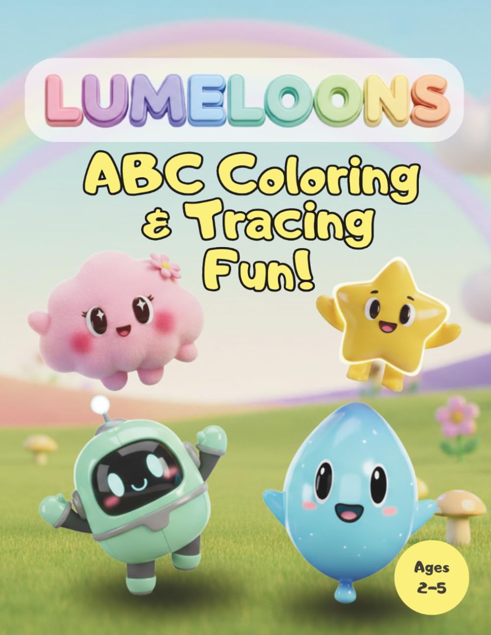 Lumeloons ABC: Coloring & Tracing Fun: Alphabet Letter Tracing for Toddlers and Preschoolers, Ages 2-5, Cute Character Illustrations for Boys and Girls.