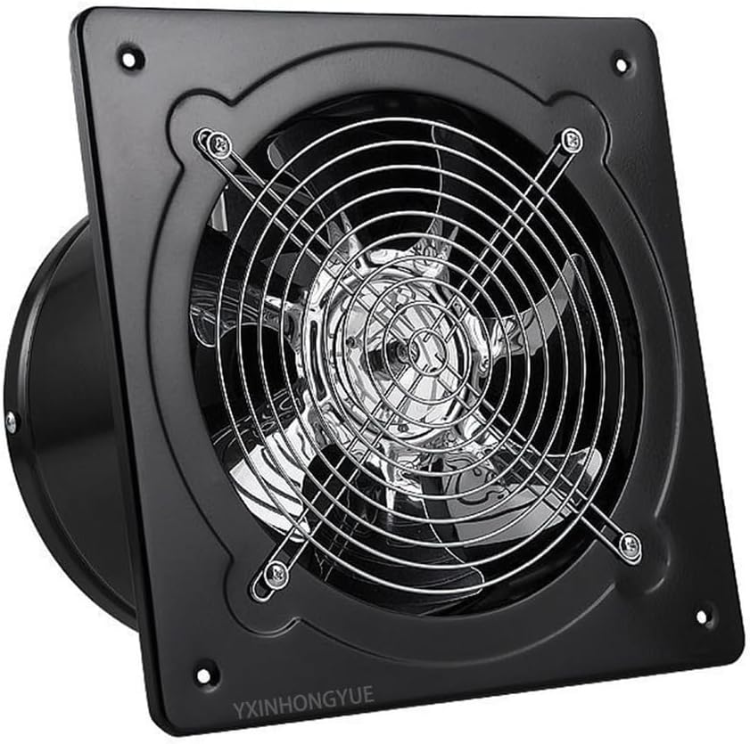 220V,4inch, Upgraded Industrial Explosion-Proof Exhaust Fan Low Noise Waterproof Wall Mounted Garage Ventilation Fan Quickly Remove Oil Fumes And Odors 7 Inch 8Inch(black)