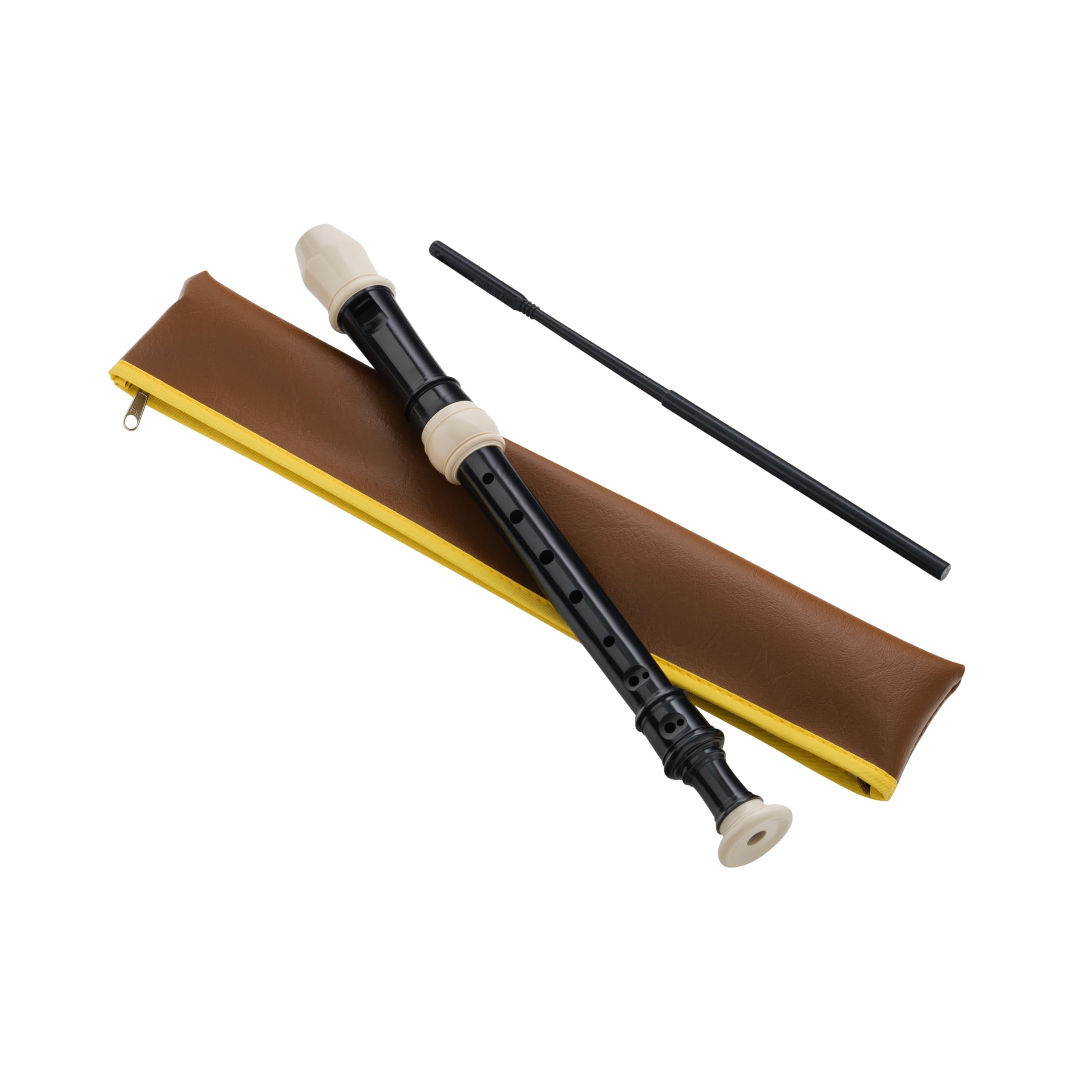 ZAZA- Quality Soprano Recorder with Zipper Bag Cleaning Rod and Grease Features GR fingering