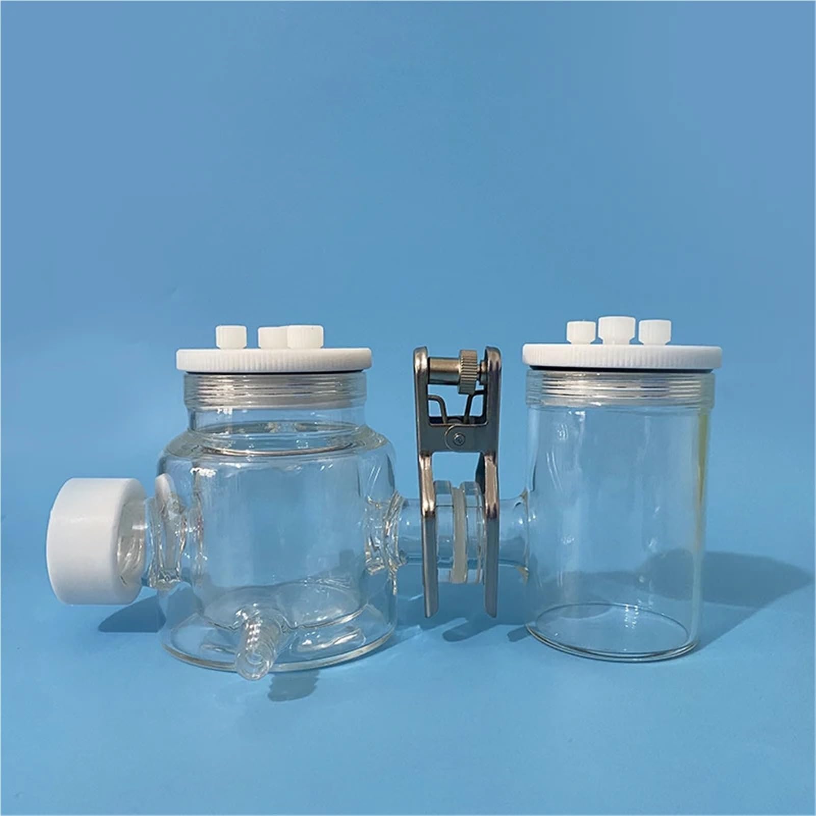 sujeniir K011H Model Changeable Mold and Temperature Controllable Photoelectric Reactor Quartz Window Chemical Cell(50ml)