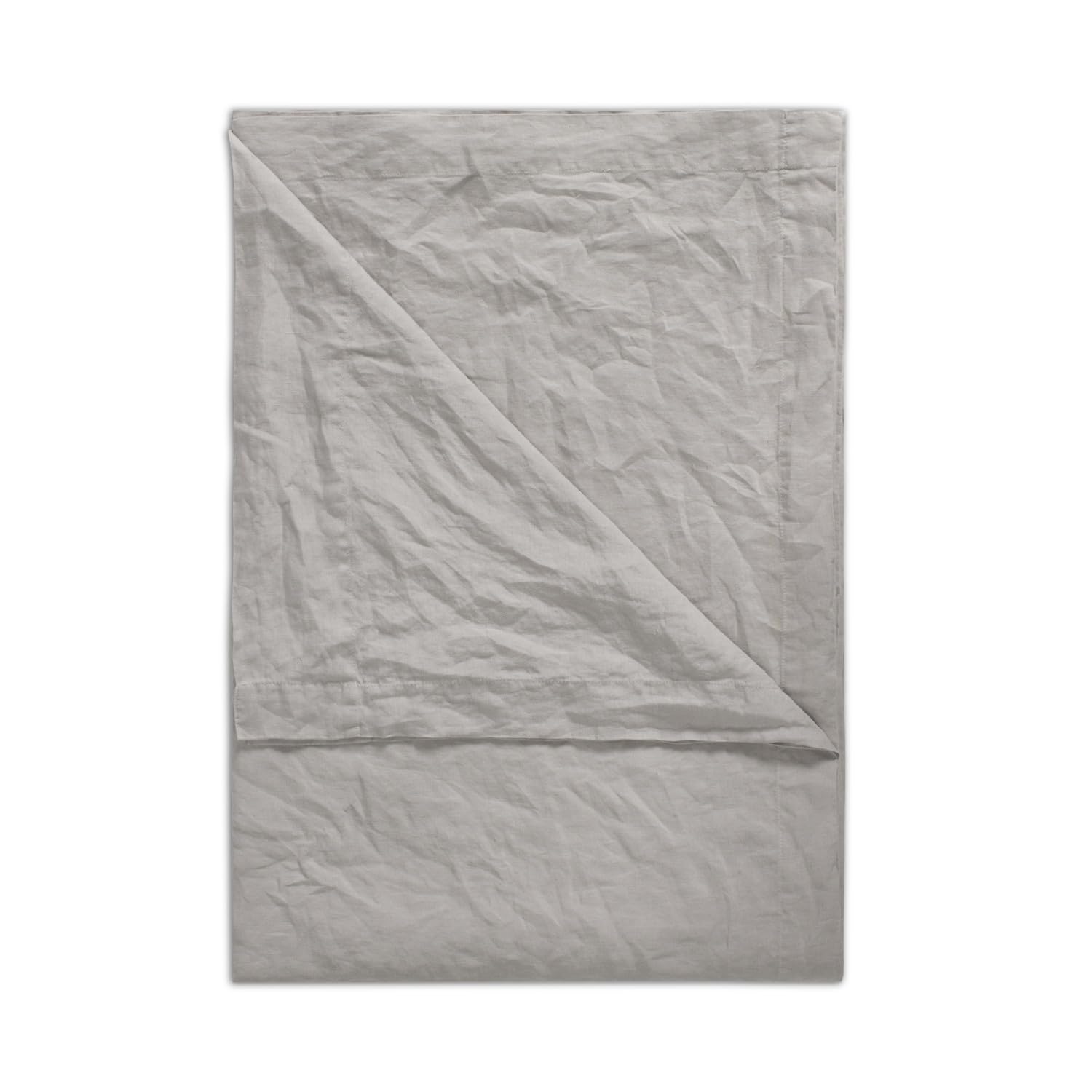 Dip & Doze Dove Grey Luxury 100% Natural Linen Flat Sheet | Pure Linen Bed Sheets | Luxurious Hotel Quality | Belgian French Flax Woven In Portugal | - Superking