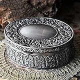 ★ Este es un caso de joyas combinan tanto el ornamento y el uso práctico.Se hecha de metal por lo que podría mantener a largo y mantener originales.pintura de colores hechos a mano hace que sea impresionado.