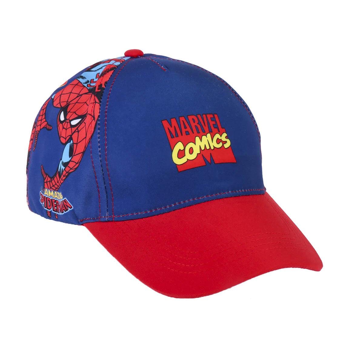 CERDÁ LIFE'S LITTLE MOMENTS Gorra con Visera Curva de los Vengadores - Color Negro - Apta de 4 a 8 Años - Con Bordados de la Colección - Gorra para Niños con Velcro Trasero Ajustable - Producto Original Diseñado en España