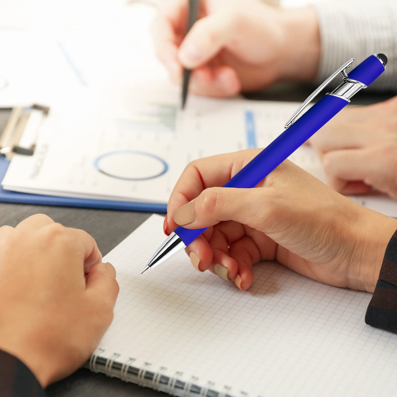 Penna a Sfera In Metallo, Penne a Inchiostro Nero Con Scrittura Liscia Con Stilo Per Donne, Uomini, Affari, Ufficio, Laurea, Natale, Anniversari, Regali Di Compleanno - 1 Pz
