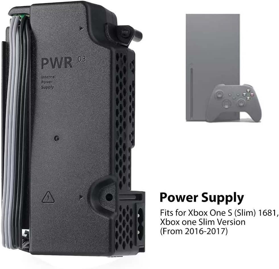 Black Power Supply For Microsoft Xbox One S US