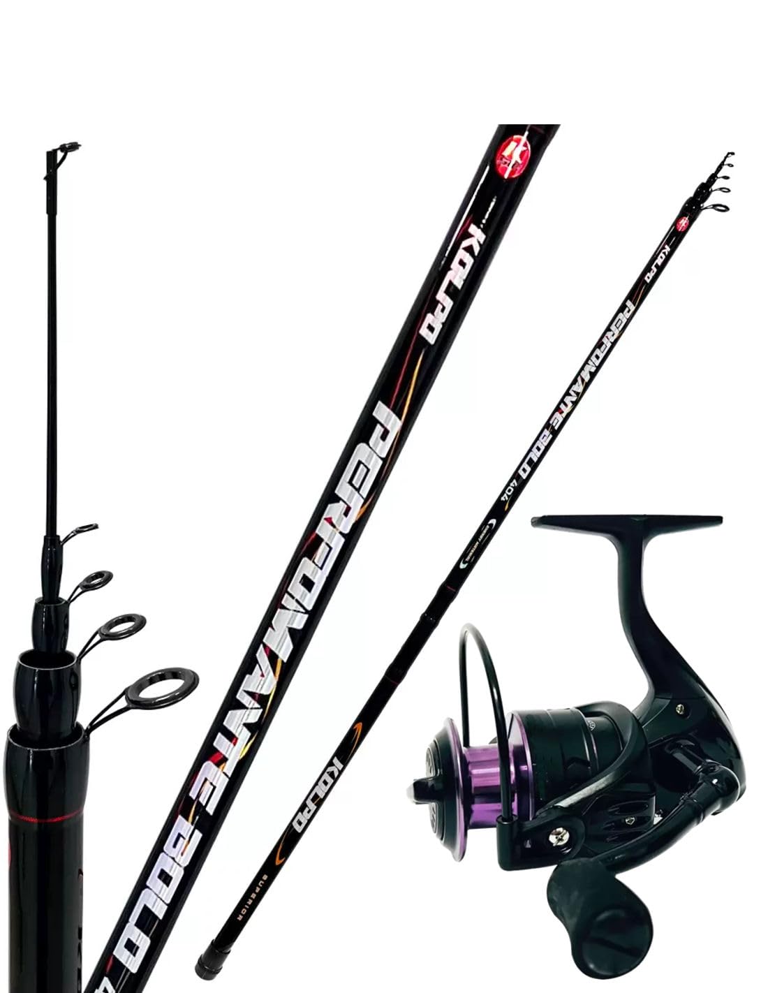 Kolpo kit bolognese in offerta canna da pesca 5 mt con mulinello e filo