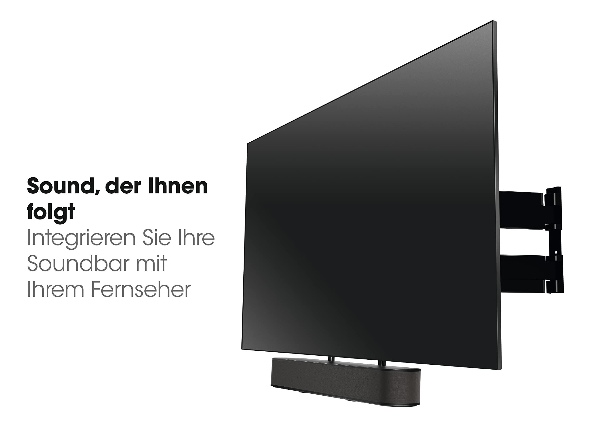 Vogel's Sound 3550 Universelle Soundbar Halterung, Auch geeignet für Bose Soundbar 500/700, Sonos Arc/Beam/Playbar, Samsung, Sony, LG und JBL, Halter für VESA 100 bis 600, Max. Gewicht 6,5 kg