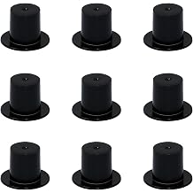 Shapenty Small Black Plastic Miniature Top Hats for Christmas Party Snowman Ornament Decoration Halloween Skeleton Craft