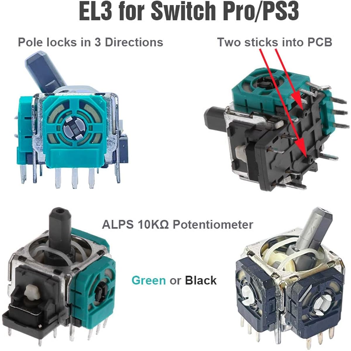 Miniatura 2 de ElecGear Replacement USB Analogue Joystick Input Sensor for Controllers