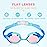 Keary 2 Pack Kids Swim Goggles Swimming Goggles for Toddler Children Girls Boys Youth, Anti-Fog Waterproof Anti-UV Clear Vision Mirror Flat Lens Water Pool Goggles with 3 Nose Pieces, Kids Goggles