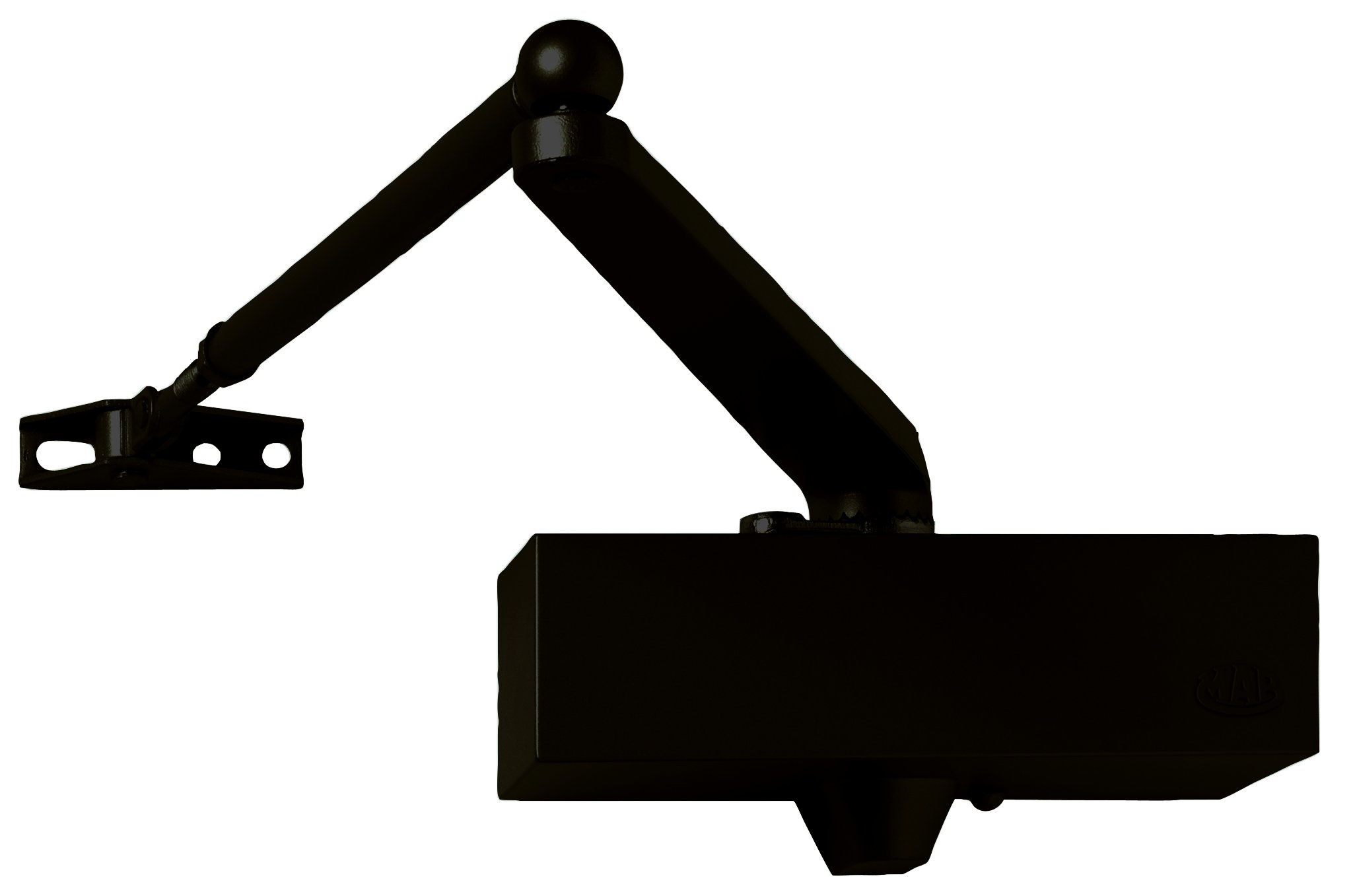 MAB 24768-10 503 N3 Chiudiporta con Arresto, Nero