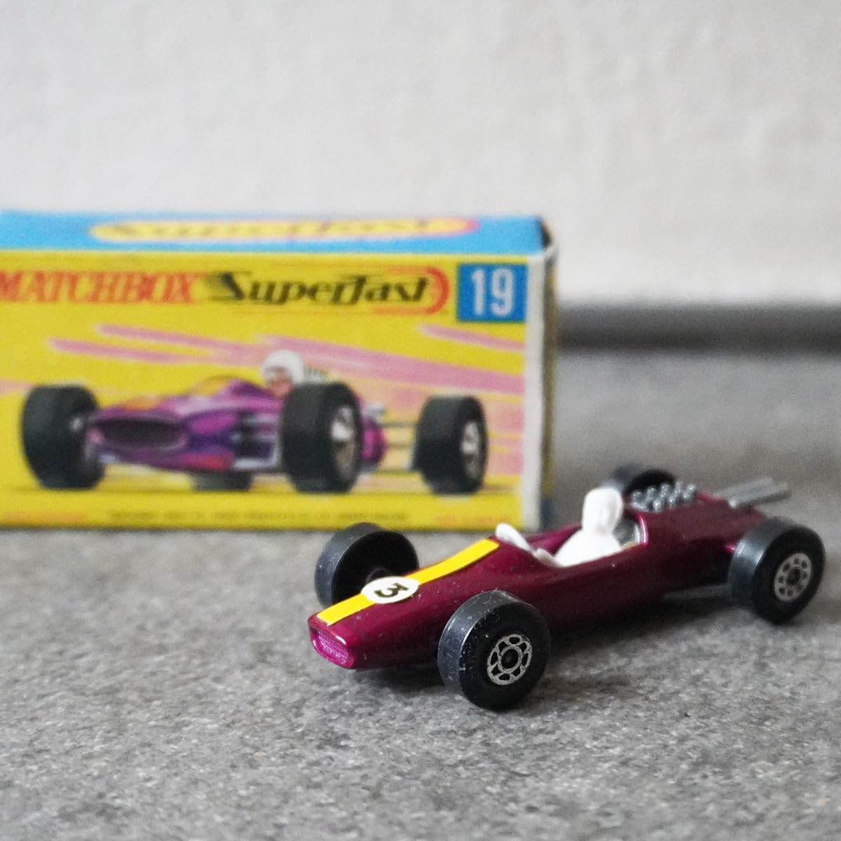MATCHBOX No19 ロータスレーシング オリジナルBOX入り Amazon | レア 箱付 レズリー マッチボックス スーパーファスト No.19