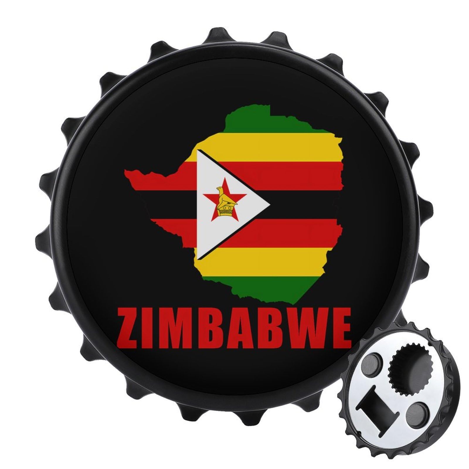Zimbabwe Flag Zimbabwean Map Magnetic Bottle Opener Refrigerator Magnet Fridge Magnets Kitchen Supplies