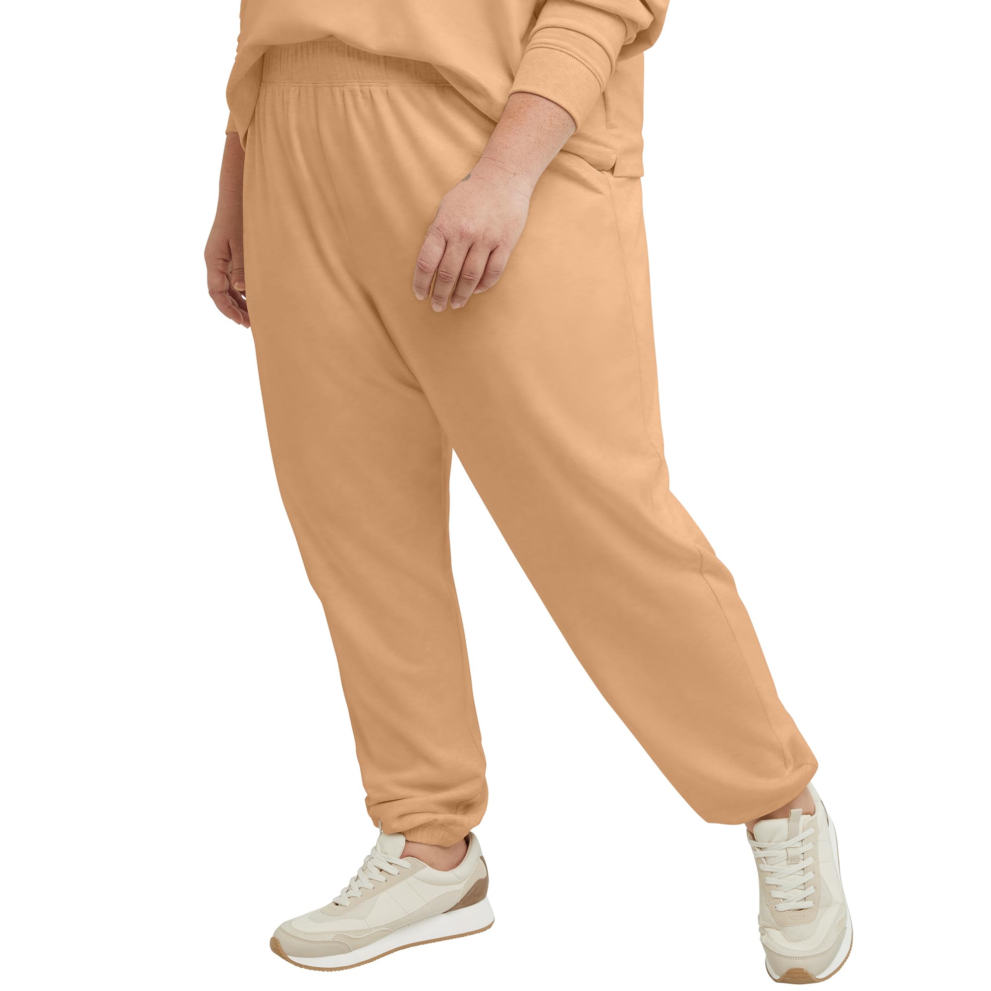 Hanes Originals Cozy Fleece Plus Jogger, Bardzo Duże Spodnie Dresowe Dla Kobiet, 76,2 Cm - Spodnie dresowe Kobiety