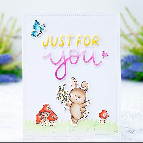 Miniatura 3 de LOVELY DAY - Juego de sellos y troqueles para hacer tarjetas, sellos transparentes y troqueles de corte de metal para álbumes de recortes,