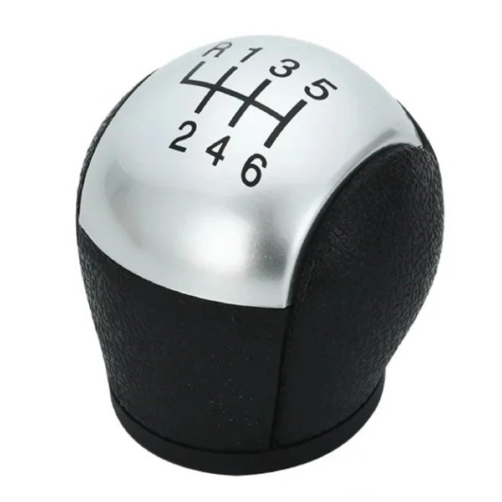 Dwtnmex Silver 6 Speed Gear Shift Knob For Transit For Van Mk7 2006-2013 Car 5/6 Speed Gear Stick Shift Knob(Silver 6 Speed)