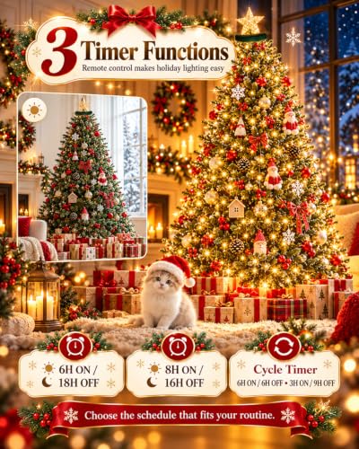 LORRYTE 448-LED Waterfall Christmas Tree Lights - 19.99 w/ Code + 50% Off Code DDL1S53X - image 5