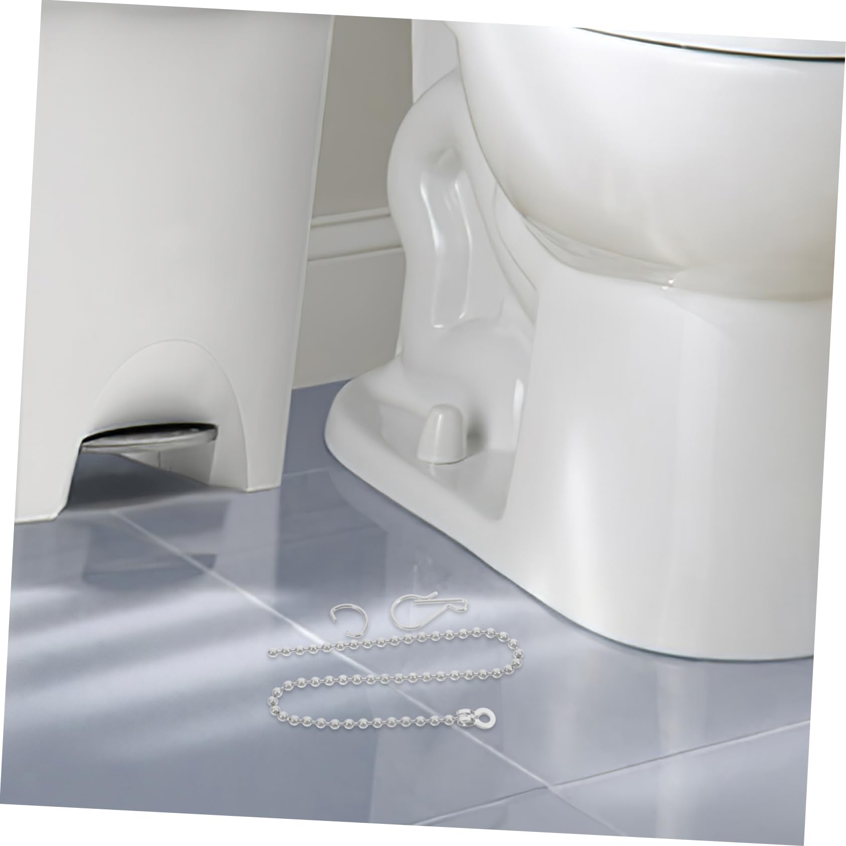 Lot De 2 Chaînes Inox Pour Chasse D'eau WC - 20 Cm, Robustes Et Lisses | Remplacement Facile Clapet Toilettes