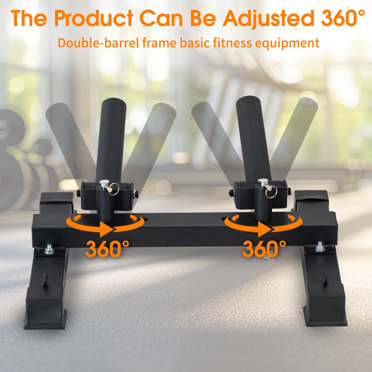 Dual Head and Single Head Landmine Base, 360° Rotating,2 inch - Landmine Base Gym Equipment - T Bar Row Landmine Attachment For Barbell - Home or Small Spaces - T Bar Row Platform for Deadlift Squat Tricep Exercises
