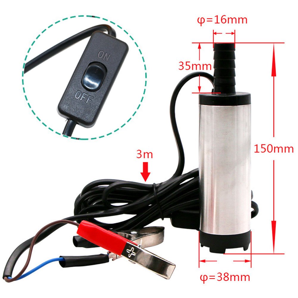 Pompa Sommergibile Elettrica Per Auto 12V Pompa So... – Grandado - Foto 7