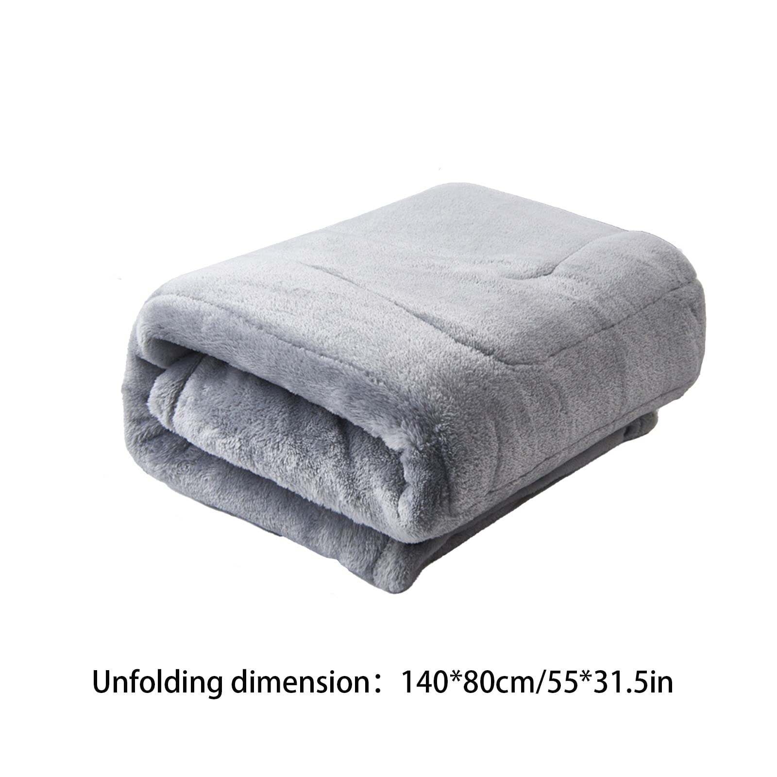 Couverture chauffante, 140 x 80 cm, coussin chauffant USB, pour lit, canapé et camping, couverture thermique, économe en énergie et lavable, couleur unie, électrique, couverture en flanelle