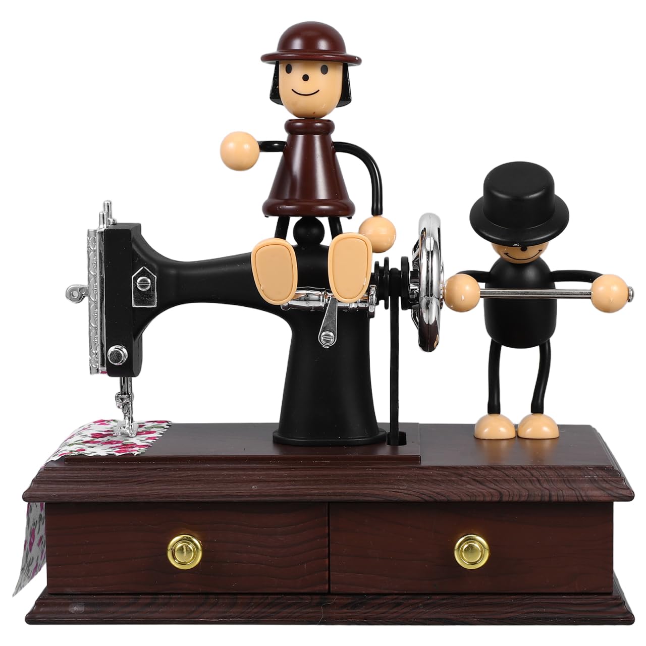 TOYANDONA Nähmaschinenform Spieluhr Retro Musikbox Kompakte Tischdekoration Geschenk Für Kinder Geburtstag Und Wohnen