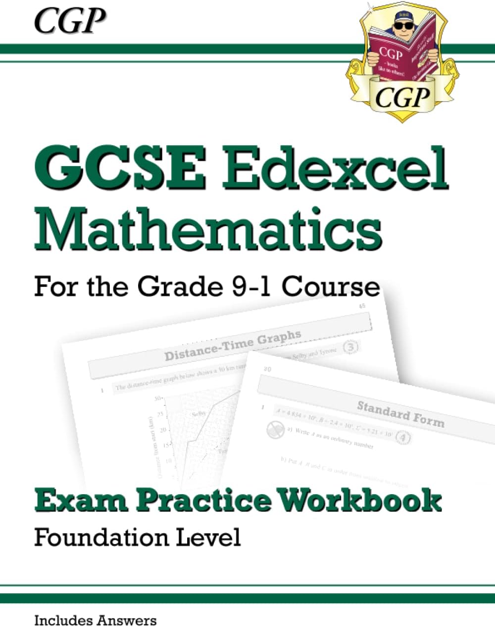 New GCSE Maths Edexcel Exam Practice Workbook: Foundation - includes Video Solutions and Answers (CGP GCSE Maths 9-1 Revision)