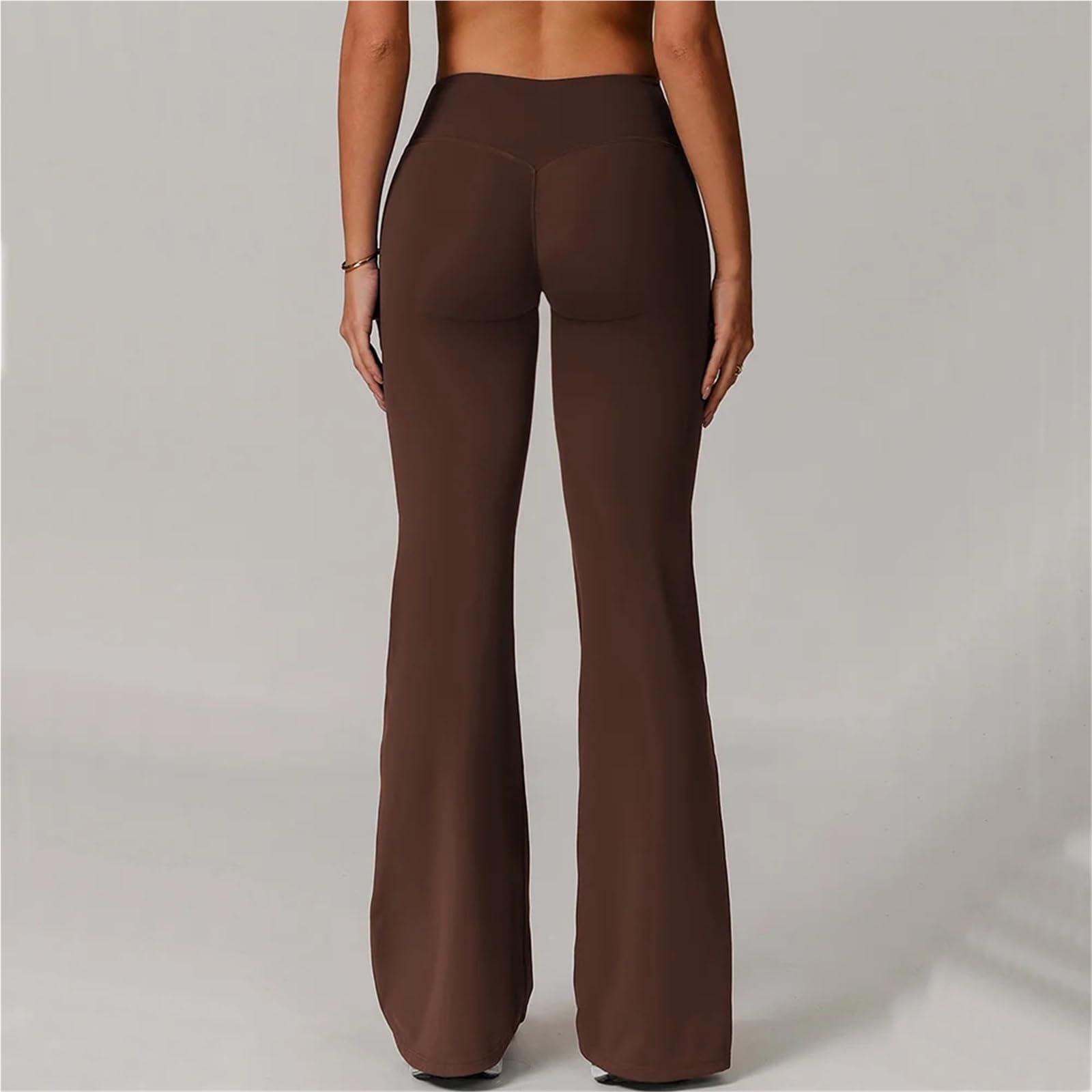 Leggings de cintura alta y pierna ancha for mujer, mallas de fitness, pantalones acampanados, elásticos, push up, for gimnasio, entrenamiento, yoga Para Yoga y Tiempo Libre