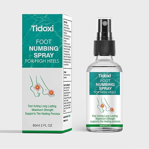 Espray anestésico para pies con tacones altos, 60 ml. Alivia la fatiga causada por tacones altos, viajes y deportes.
