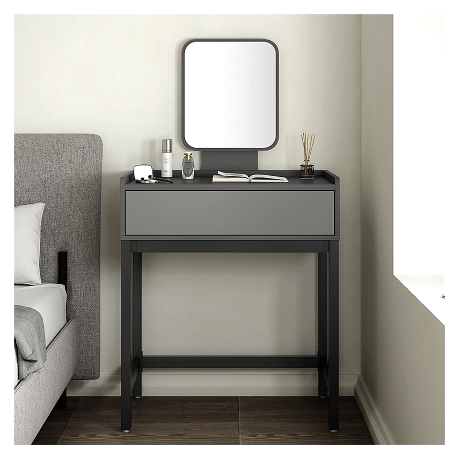 CGCSYZ Dressing Table Dressing Table,Multi-function Small Computer Desk, Modern Bedroom Makeup Desk for Women, Girl,No Makeup Stool Vanity Table