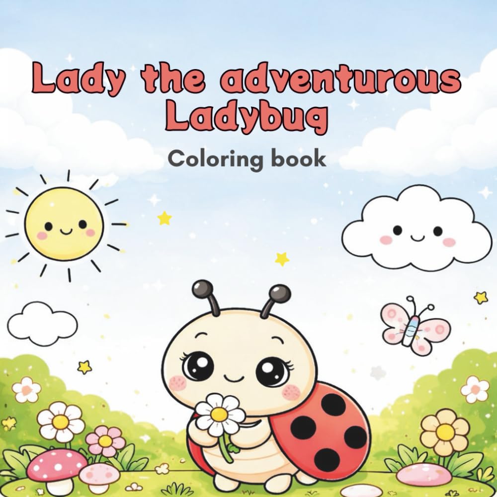 Lady the adventurous Ladybug: Coloring book