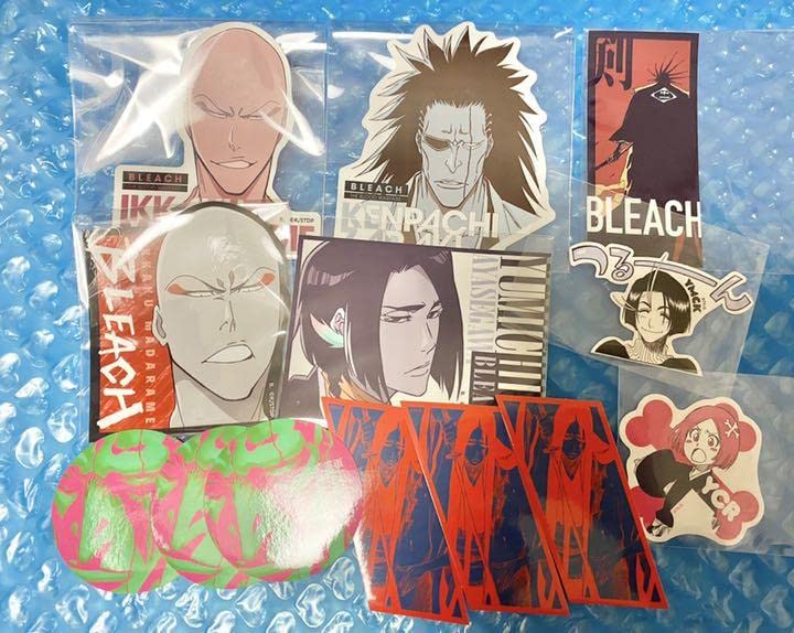 Amazon.co.jp: BLEACH 剣八 卯ノ花 一角 弓親 やちる ステッカー