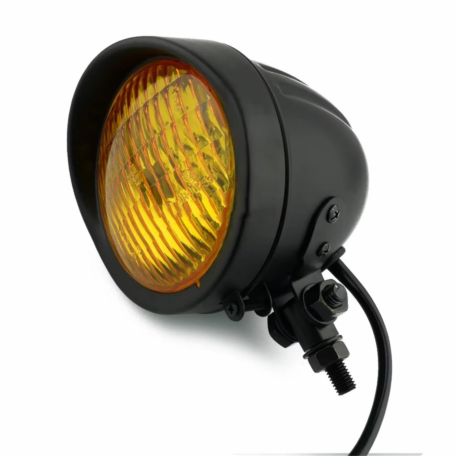 Generico Faro del Motociclo per Custom per Softail per Dyna per Cruiser per Bobber Faro Anteriore per Moto da 4,5 Pollici con Fascio Alto/Basso